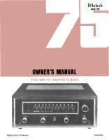 McIntosh MR-75 - Owners manual 